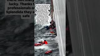 Thank you Msc Splendida Crew for Rescue in the middle of the  Mediterranean sea 📸 evo apax