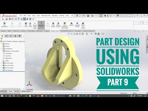 Solidworks tutorial for beginners exercise 9 in [2020]