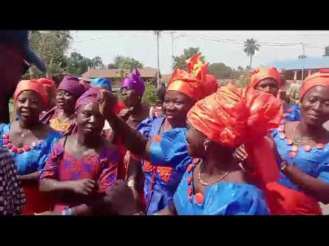 Former Vice President Sam Sumana welcome in Mambolo Chiefdom Northern Sierra Leone