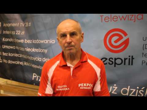 Trener Andrzej Dudziec (Pekpol Ostrołęka) po meczu ze Ślepskiem Suwałki