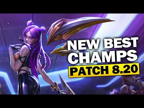 END OF SEASON! New Best Champions in Patch 8.20 SEASON 8 for Climbing in EVERY ROLE