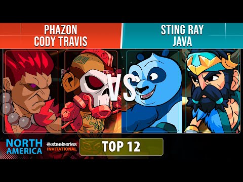 Phazon & Cody Travis VS Sting Ray & Java - Top 12 - NA - Brawlhalla SteelSeries Invitational 2022