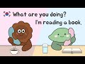 Polite Korean Conversation Korean Grammar 고 있다 으면 을래요 Korean Animation