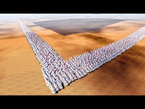 1 MILLION EGYPTIAN WARRIORS SURROUNDED BY GIANT CHICKENS - Ultimate Epic Battle Simulator 2 UEBS 2