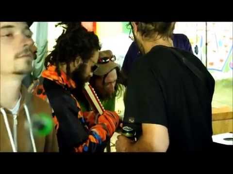 Playing with instruments at One Love Gathering 2014