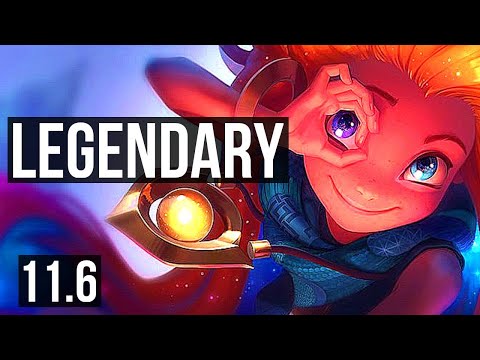 ZOE vs CORKI (MID) | 10/1/9, 73% winrate, Legendary | KR Diamond | v11.6