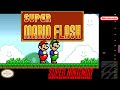 Super Mario Flash SMW Hack Version SNES