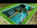 Building Cave Platinum Underground Swimming Pool With Underground Private Living Room