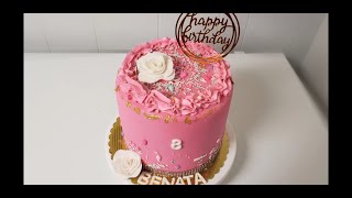 Easy Fondant/Buttercream Birthday Cake Design