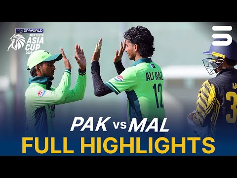 Full Highlights | Malaysia U19 vs Pakistan U19 | Asia Cup Men's U19 | Match 2 | ZI1K