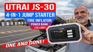 4-in-1 LIFESAVER? Utrai JS-30 Jump Starter, Air Compressor, Power Bank & Light Review