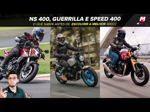 NS400Z vs Guerrilla 450 vs Speed 400: Qual a Melhor Moto de 40 Cavalos por R$ 30 Mil?