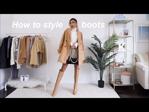 How to style boots for fall 2020 | knee high & thigh high boots outfit ideas 👢