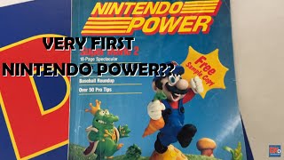 The very first ever issue of Nintendo Power Magazine