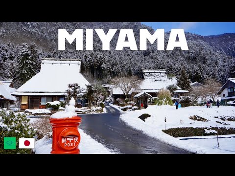 MIYAMA ⛄️/ A Day Trip From Kyoto / Kayabuki Village / Japan Travel 4K Vlog