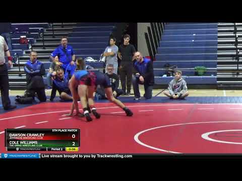 Middle School 130 Cole Williams The Grind Wrestling Club Vs Dawson Crawley JEFFERSON WRESTLING CLU