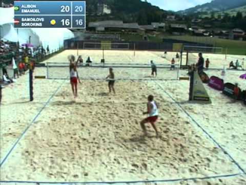 Emanuel-Alison BRA vs. Samoilovs-Sorokins LAT Round 2 Grand Slam Gstaad WORLD TOUR 2011