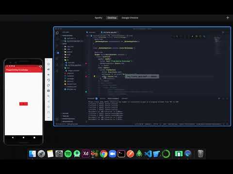 Flutter Tutorial for Beginners 14 FlatButton class | Flutter FlatButton Example | Material widgets