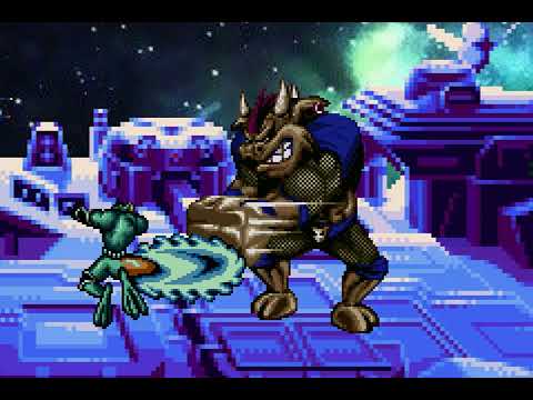 Battletoads Arcade - Defend the Vulture Test (Remake)  Stage1 Sprite Battle