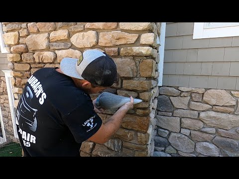 How To Grout In A Stone Veneer Wall