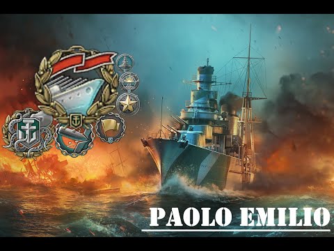 Wows Blitz Ranked Battle with Buffed Paolo Emilio 5kill Last Hope 135K