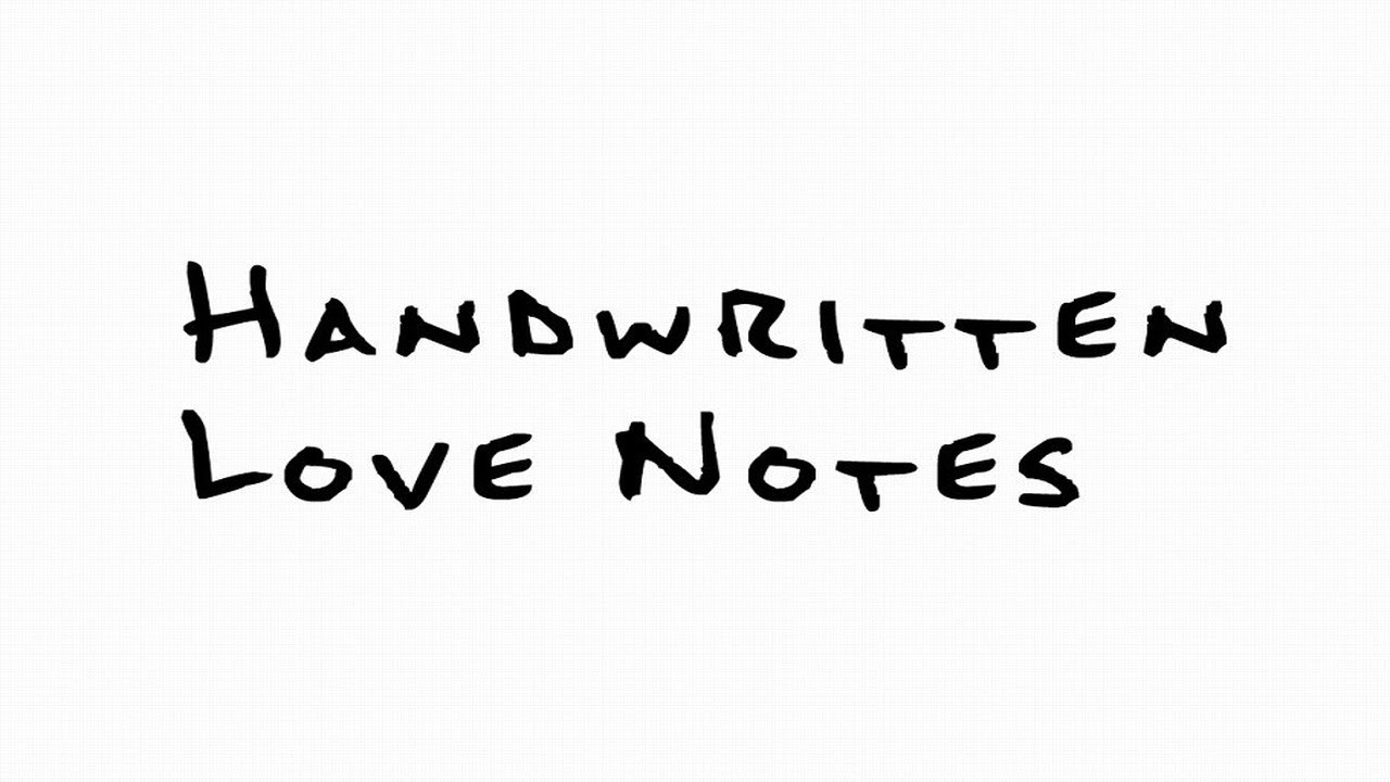 Handwritten Love Notes Font Free Download