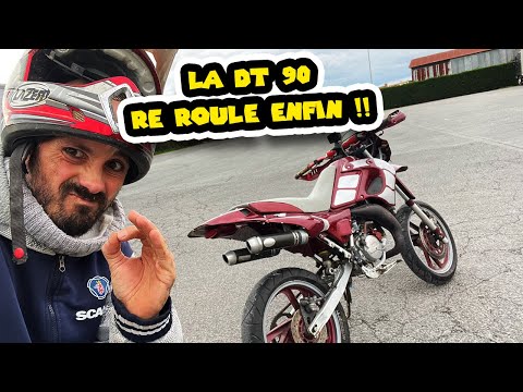 MA YAMAHA DT 90 RE ROULE ENFIN !!!