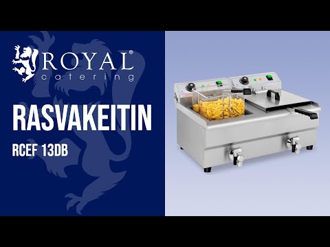 video - Rasvakeitin - sähkökäyttöinen - 2 x 13 l - tyhjennyshanat - 230 V