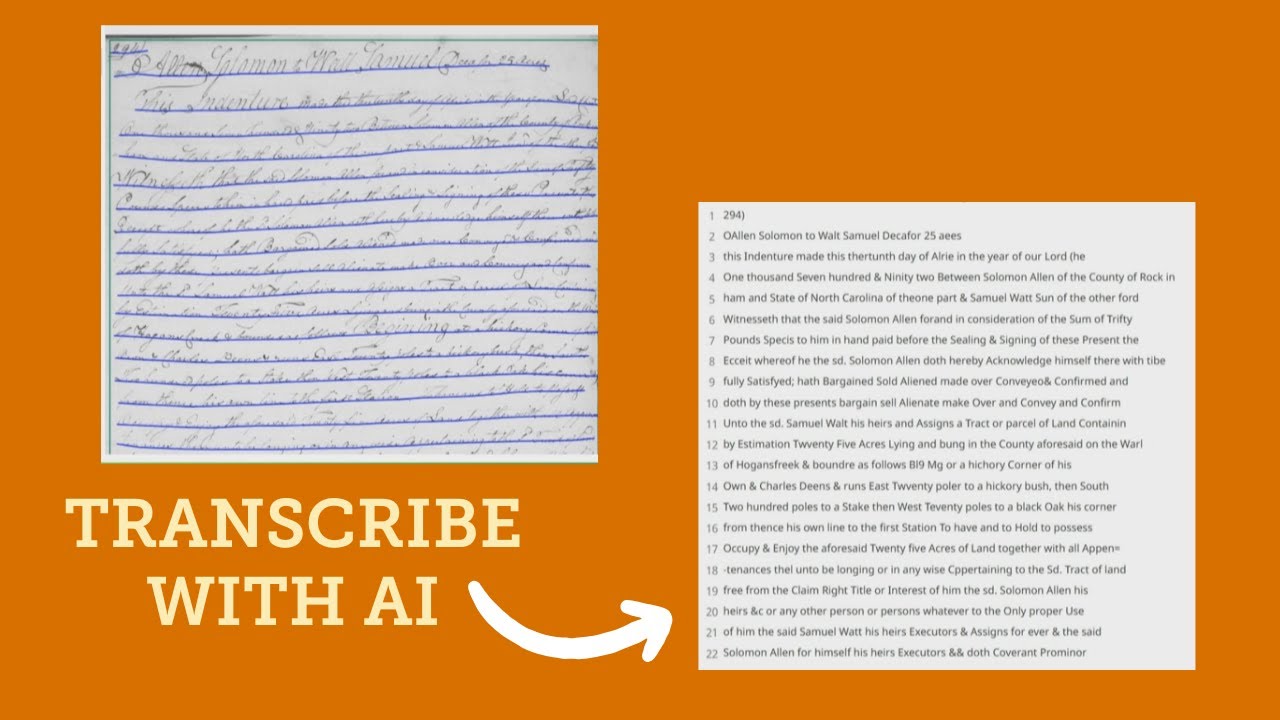 How to Use AI to Transcribe Handwritten Documents