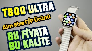 T800 Ultra Smart Watch Kurulum İnceleme  Alınır