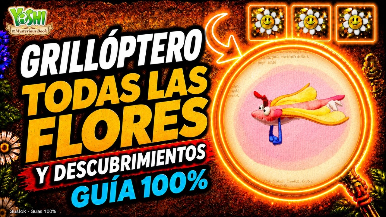 Grillóptero Todos los Coleccionables 100% | Yoshi and the Mysterious Book Grillóptero Todos los Coleccionables 100% | Yoshi and the Mysterious Book