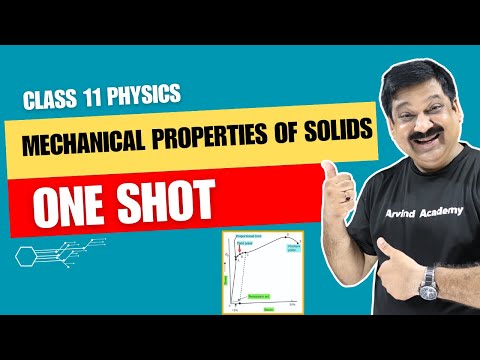 Mechanical Properties of Solids One Shot video ????NCERT Chap 8 Class 11 Physics one shot????