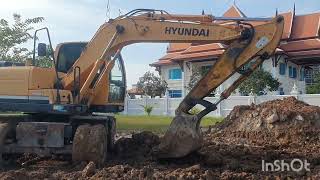 Tractor Khmer , land making hole #excavator