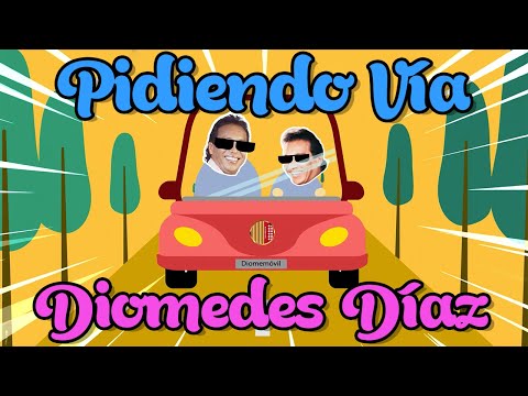 Diomedes Díaz - Pidiendo Vía  (Letra Oficial)