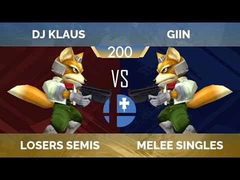 RogaSmash 200: SSBM Losers Semis – DJ Klaus (Fox) vs Giin (Fox)