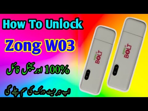 How to Unlock Zong Wingle W03 all sim
