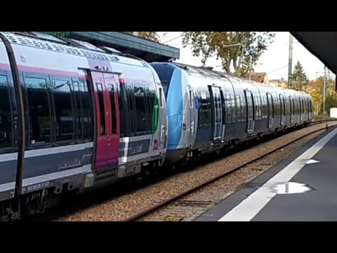 Départ d'un Francilien Z50000 en UM à Garches Marne-la-Coquette