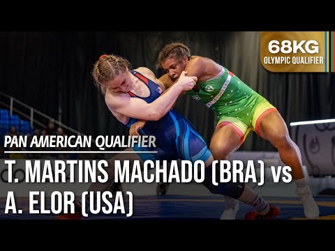 Thamires MARTINS (BRA) vs. Amit ELOR (USA) | 2024 Pan-American OG Qualifier | Semi Final | WW 68Kg