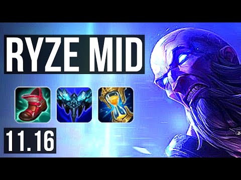RYZE vs AZIR (MID) | 9/1/8, Rank 8 Ryze, Dominating | NA Challenger | v11.16
