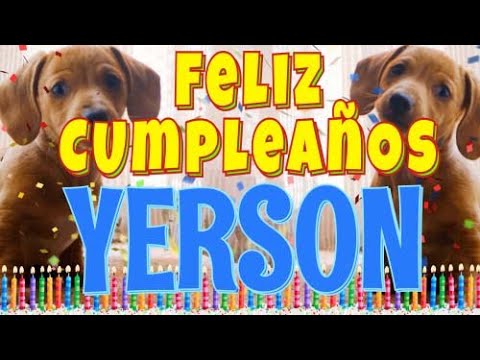 ¡Feliz Cumpleaños Yerson! (Perros hablando gracioso) ¡Muchas Felicidades Yerson!