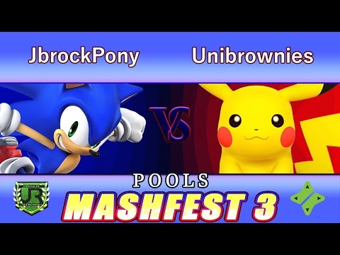 Mashfest 3  POOLS - JbrockPony (Sonic) vs Unibrownies (Pikachu)