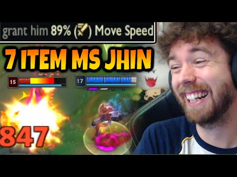 SPEED JHIN got EVEN BETTER WITH THE NEW ITEMS. 90% MOVESPEED EVERY AUTO.