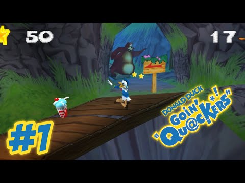 Disney's Donald Duck: Goin' Quackers - Gameplay Part 1 - Duckie Mountain- Old PlayStation Games