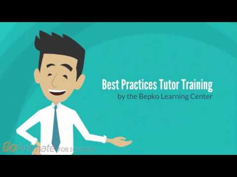 Best Practices Tutor Training
