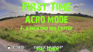 FPV Greenwasp First Time Acro Mode RX Lost