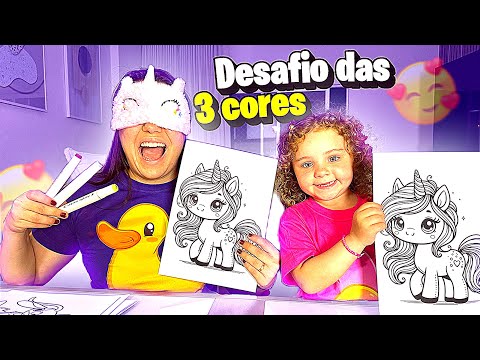 QUEM COLORIR MELHOR COM 3 CORES GANHA | *a diva me surpreendeu*