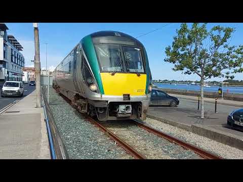 22000 Class InterCity Railcar passing through Wexford Town.