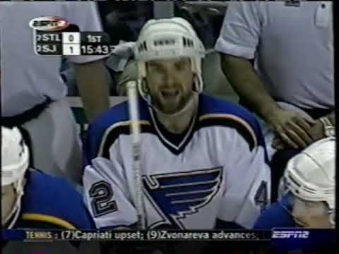Stanley Cup Western Conf. Quarterfinals Game 5 - St  Louis Blues @ San Jose Sharks - April 15, 2004