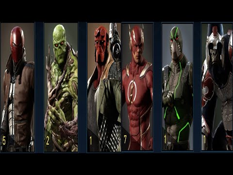 Red Hood & Swamp Thing & Hellboy vs The Flash & Bane & Gorilla Grodd - Injustice 2 Legendary