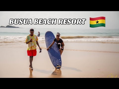 Busua Beach Resort || Most beautiful beach in Ghana